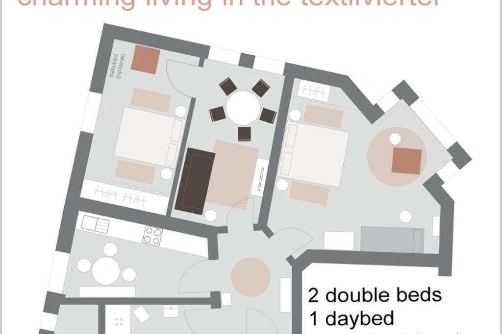 Charmant Leben Im Textilviertel - Stilvolle Wohnung - Zentral Und Ruhig Augsburg Exterior photo